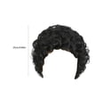 thumbnail image 2 of LHWEN Black Wavy Short Curly Hair Short Curly Wig Female Headgear Suitable For Women's Wigs Black Wig Beauty Salon Straight Hair Fun Lace Wavy Curls Braided Hair Synthetic Hair bohon Perfect, 2 of 4