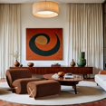 thumbnail image 1 of Meridian Furniture Ottoman Rembourré Cognac Akira, 1 of 7