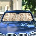 thumbnail image 4 of Sika Deer and Flower Car Windshield Sun Shade Foldable Car Front Window Visor Heat and UV Protection 57x31.5, 4 of 8