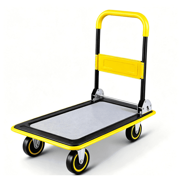 Foldable Platform Cart, 330 Lbs Capacity Hand Truck Dolly for Household, Warehouse & Moving Transport
