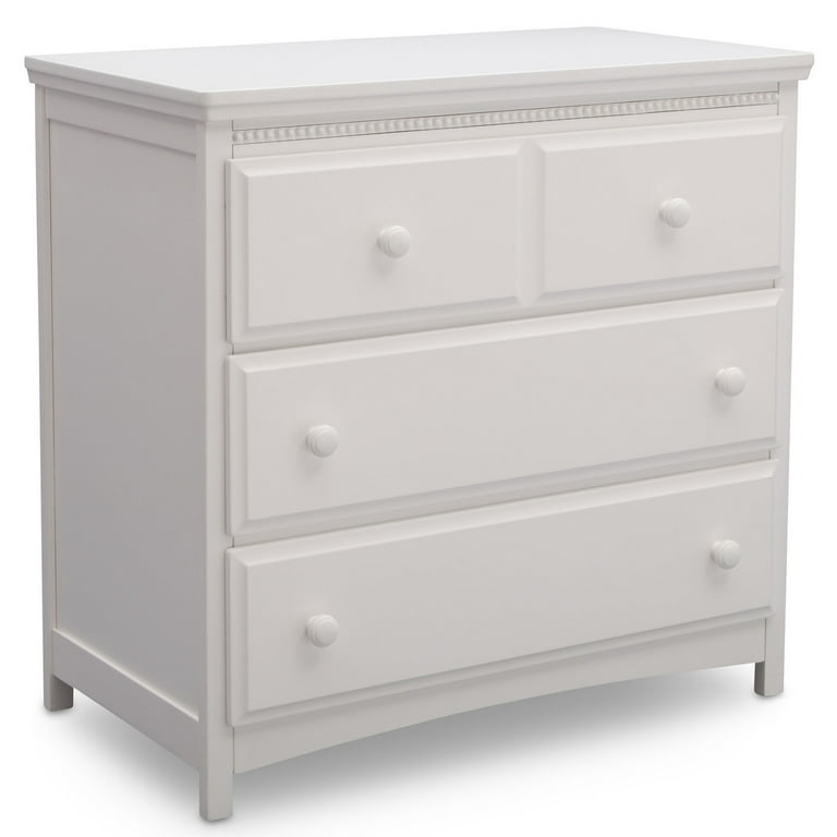 Delta Children Waverly 3 Drawer Dresser with Changing Top Bianca