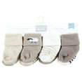 thumbnail image 2 of Hudson Baby Unisex Cotton Rich Newborn and Terry Socks, Taupe Sheep, 0-6 Months, 2 of 2