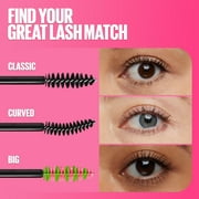 Maybelline Great Lash Volumizing Lengthening Washable Mascara, Brownish Black, 0.43 fl oz