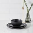 thumbnail image 5 of Stone Lain Logan 12-Piece Dinnerware Set Stoneware, Black, 5 of 6