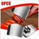thumbnail image 1 of Juego de 6 protectores de dedos de acero inoxidable para cortar cuchillos de cocina, ideales para cortar en cubitos y picar con seguridad, ideales para cocineros caseros y profesionales., 1 of 7