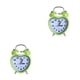 thumbnail image 1 of Reloj despertador con forma de corazón Matsuzay con luz nocturna silenciosa Relojes digitales para niños Verde 2Conjunto, 1 of 6