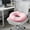 🔥 Pink, variant on Msgweeeg Thick Seat Cushion Office Cushion Stress-Relieving Thickened Chair Cushion Soft Memorys Foam Seat Cushion for Office Chair Kitchen Dining Desk Wheelchair Non-Slide Bottom Round Pad