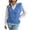 Blue, variant on Juebong Women's V Neck Multicolor Knitted Sweater Casual Lightweight Sleeveless Vest Jacket Coat Jumper Tops,Blue,M