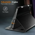 thumbnail image 4 of JETech Case for iPad mini (A17 Pro, 2024 Model, 7th Generation) / mini 6 (2021 Model, 6th Generation), PU Leather Business Folio Protective Tablet Cover with Pencil Holder & Pocket (Black), 4 of 6