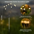 thumbnail image 5 of Euur Solar Lights Outdoor(4-Pack, 32 LEDs), Euur Solar Garden Lights, Outdoor Decorations, Firefly Light for Patio Decor, Big Bulb, Unique Gifts for Women, Gifts for Grandma, 5 of 6