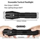 thumbnail image 5 of Juego de 2 linternas LED de alta potencia con 2 baterías recargables 18650, linterna táctica con cargador USB, 5 of 5