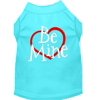 Pet Dog Cat Shirt Screen Printed, "Be Mine"