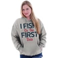 thumbnail image 4 of Fishing Girls Cute Flirty First Date Hoodie Sweatshirt Women Brisco Brands X, 4 of 5