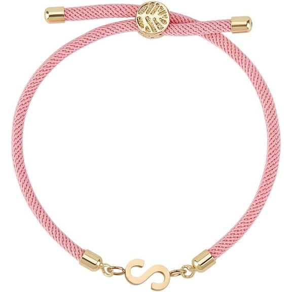 Adjustable Initial Bracelet for Women Letter A-Z Personalized Bracelets Jewelry Gift for DIY Bracelet Making Women