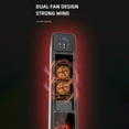 thumbnail image 4 of DAMAI Space Heater for Indoor Use, Large Room Heater with 3D Flame Effect, 1500w Electric Fireplace Heater and Fan Combo for Bedroom, Office, Garage, 4 of 9
