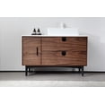 thumbnail image 4 of Portree 48" Walnut Freestanding Bathroom Vanity, 4 of 11