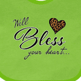 thumbnail image 4 of Inktastic Well Bless Your Heart with Leopard Print Boys or Girls Baby Bib, 4 of 4