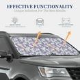 thumbnail image 7 of Picia Lavender Flowers 2 Piece Car Windshield Sun Shade Foldable | Foldable Sun Shield for Front Window Blocks UV Rays and Keeps Your Vehicle Cool-Large, 7 of 7