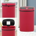 thumbnail image 6 of CL.HPAHKL 13 Gallon Garbage Can, 50 Liter High-Capacity Broken-Resistant Plastic Garbage Can with Lid Automatic Trash Cans Touchless Motion Sensor Trash Can for Home Kitchen Office (1, Red), 6 of 11