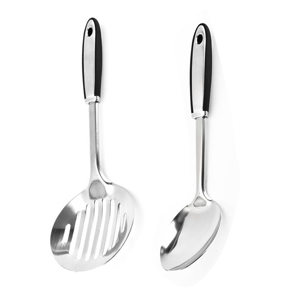 2Piece Stainless Steel Kitchen Utensil Set Durable DishwasherSafe