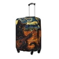 thumbnail image 2 of Salouo Starry Night Cat Guitarist A Pattern Travel Dust-proof Suitcase Cover, Softside Suitcase Protector Luggage Cover Protector for 18-32inch ,Not Included Suitcase, 2 of 8