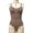 Coffee color, variant on One-piece Shapewear Body Shaper Sexy Plus Size Underwear Tummy Control Butt Lifter Corset