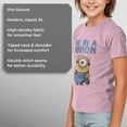 thumbnail image 6 of Girl's Despicable Me Cute One in a Minion Graphic Tee Light Pink X Large, 6 of 8
