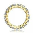 thumbnail image 4 of 18K Gold Plated Cz Band 4mm Women's Wedding Single Row Anniversary Ring Size 6-9, 4 of 4