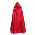 thumbnail image 2 of FNFYFH Womens Hooded Cloak Cape for Halloween, Witch, Vampire, Wizard, Cosplay, and Stage, 2 of 2