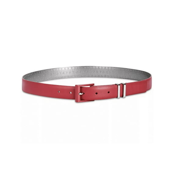 DKNY Red Leather Belt Large