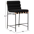thumbnail image 3 of Safavieh Macibella Wood and Iron Counterstool in Black, 3 of 7