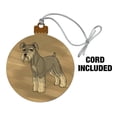 thumbnail image 2 of Miniature Schnauzer Dog Wood Christmas Tree Holiday Ornament, 2 of 6