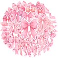 thumbnail image 2 of 35pcs-50pcs Elegant Bow Stickers Pink Ribbon Kids Stickers DIY Stickers for Laptops Phones Suitcases, 2 of 9