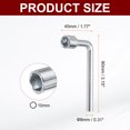 thumbnail image 2 of Uxcell 3pcs L Shaped Angled Hex Socket Wrench 10mm Single Ended Socket Spanners, 2 of 6