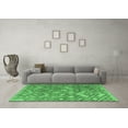 thumbnail image 3 of Ahgly Company Indoor Rectangle Abstract Emerald Green Modern Area Rugs, 5' x 8', 3 of 4