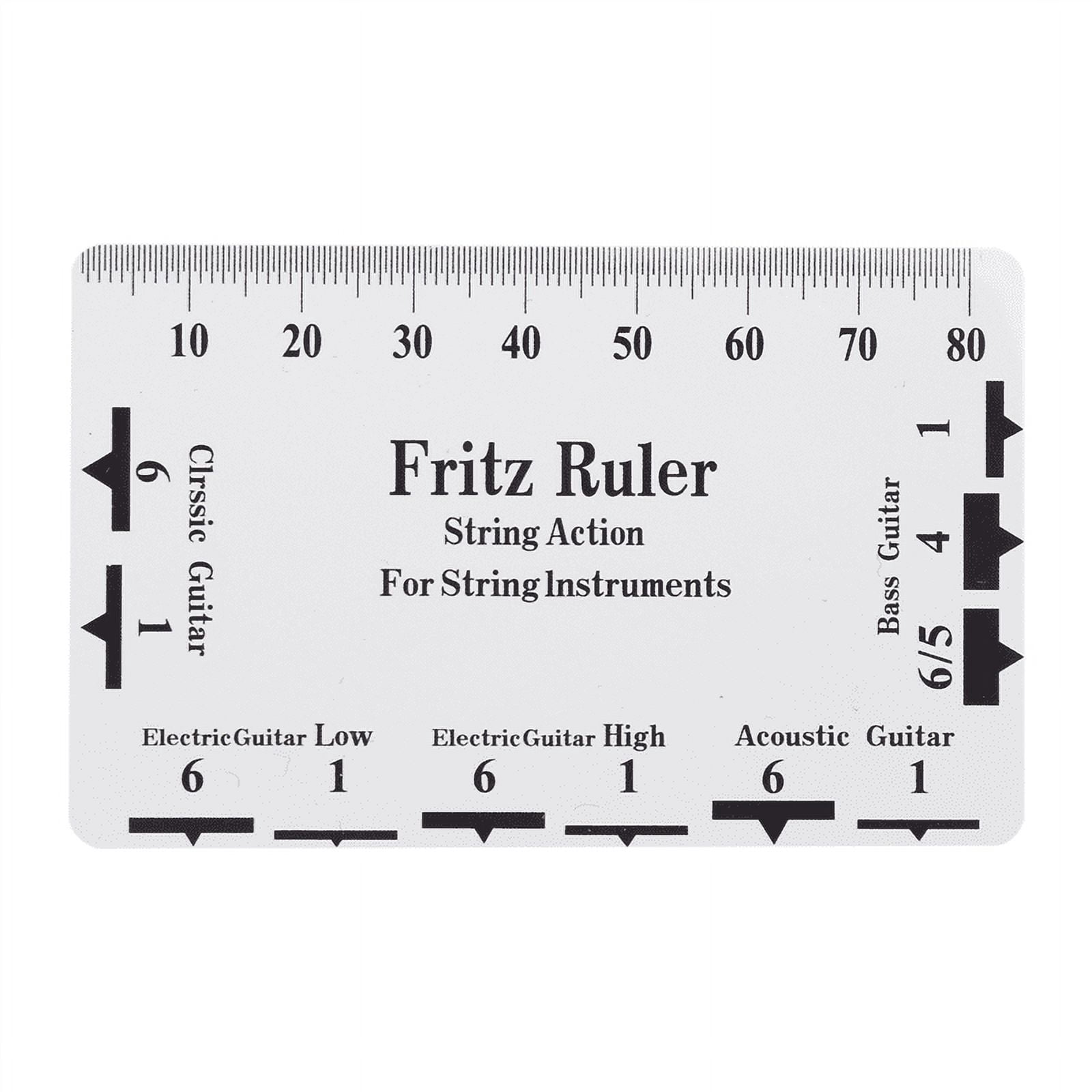 3X Guitar Tool Kit Repairing Maintenance Tools String Organizer String Action Ruler Gauge Measuring Tool Hex Wrench Set
