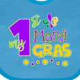 thumbnail image 4 of Inktastic My 1st Mardi Gras with Dots Boys or Girls Baby Bib, 4 of 4