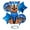 Blue, variant on 5 PCS Paw Balloons Dog Balloons Dog Theme CHASE Dog Balloons Birthday Party Balloons (BLUE)