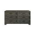 thumbnail image 5 of Castle Place Traditional 6 Drawer Wooden Dresser, Dark Grey, 5 of 8