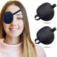 thumbnail image 1 of TFixol Adjustable Black Eye Patch Set for Amblyopia Therapy, Comfortable 3D Design, Suitable for Kids and Adults, Head Circumference 38-60cm, Includes 2 Eye Masks, 1 of 6