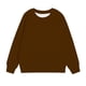 thumbnail image 4 of Sudadera Meitianfacai para niñas pequeñas y grandes, informal, de color liso, con cuello redondo, manga larga, estilo túnica, entallada, para otoño, moda de otoño, sudadera marrón para niñas, talla, 4 of 7