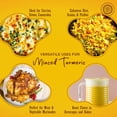 thumbnail image 5 of Pride of India - PACK of 6 - Turmeric Minced Whole – Gourmet Spice – Curcumin Rich Properties – No Additives Gluten – Easy to Use – 7 oz. Medium Dual Sifter Jar, 5 of 6