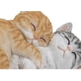 thumbnail image 2 of Garden Decor Animal Statue Orange & Grey Tabby Cats Sleeping, 2 of 5