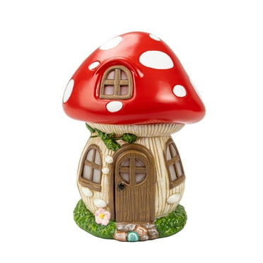 Mainstays Solar Mushroom House Statue