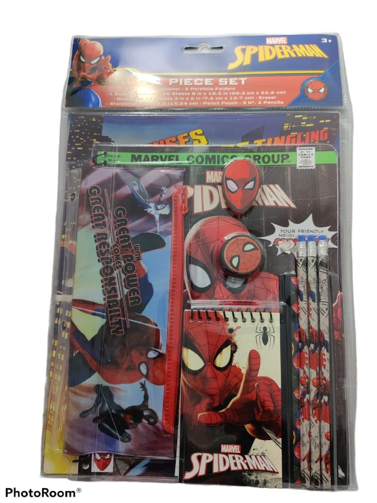 Ensemble d'écriture - Spider-Man - Journal Intime - Multicolore - Avec Cadenas - Stylo Magique - Beaux-Arts et Loisirs créatifs