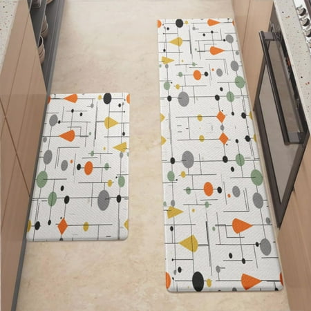 

Anti Fatigue Kitchen Mat Various Shapes Kitchen Rugs Non Slip Cushioned Standing Mat for Sink Floor Laundry Office Desk Pro 17.3 x 59