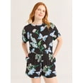 thumbnail image 2 of Joyspun Women’s Sleepwear Knit Pajama Shorty Shorts, 3.5'' Inseam, Sizes S-3X, 2 of 6