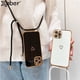 thumbnail image 2 of Lindo electrochapado amor corazón collar cordón caso para iPhone 11 12 14 13 Pro Max XS XR X 7 8 Plus Mini SE 3 cordón correa cubierta Deng Xun unisex, 2 of 2