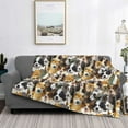 thumbnail image 2 of Yiaed Cute Dog Print Blanket Throw Blanket Soft Cozy Flannel Blanket for Home Bed Sofa Couch Chair-60"x50", 2 of 6