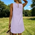 thumbnail image 4 of QQZ Summer Dresses for Women Cotton Casual Maxi Dress Beach Vacation Long Sundresses Solid Color, 4 of 9